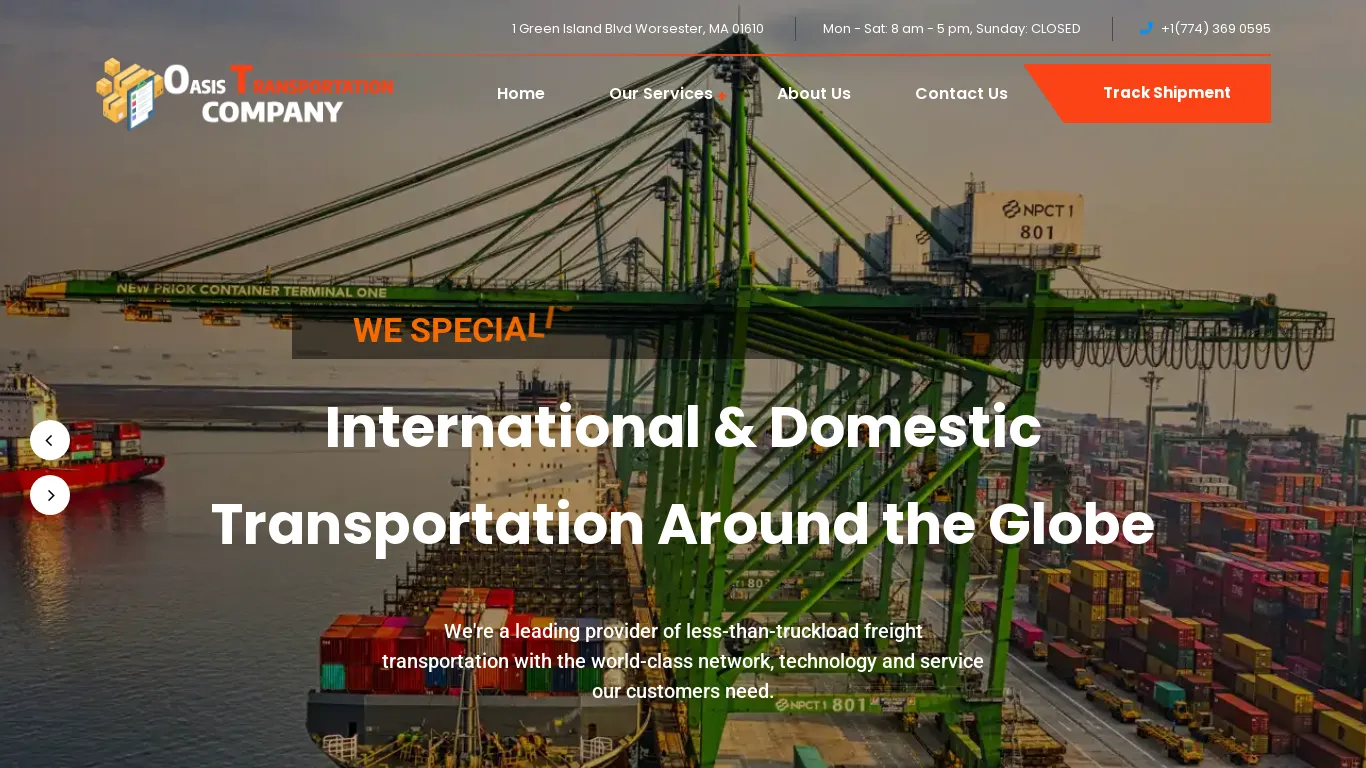 is Oasis Transportation Company – Your Borderless Logistic Service Agency legit? screenshot