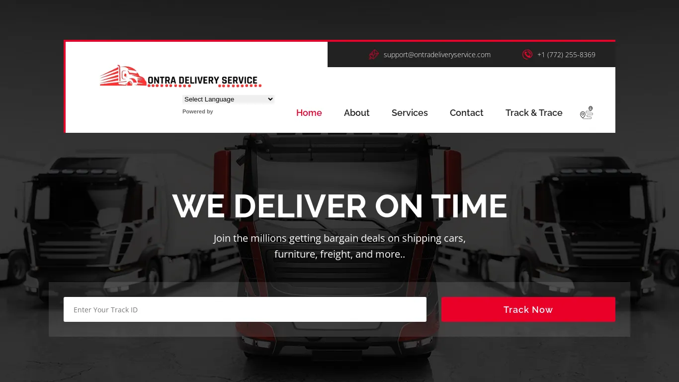 is Ontra Delivery Service | Homepage legit? screenshot