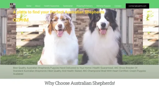 Scam Website Screenshot Ozphm.com
