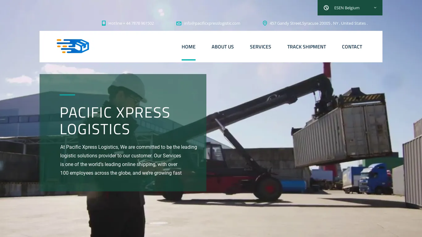 is PACIFIC XPRESS LOGISTICS – Trans atlantic shipping company legit? screenshot