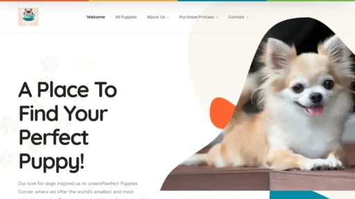 Scam Website Screenshot Pawfectpupscorner.us