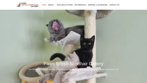 Scam Website Screenshot Pawsbritishsh.com