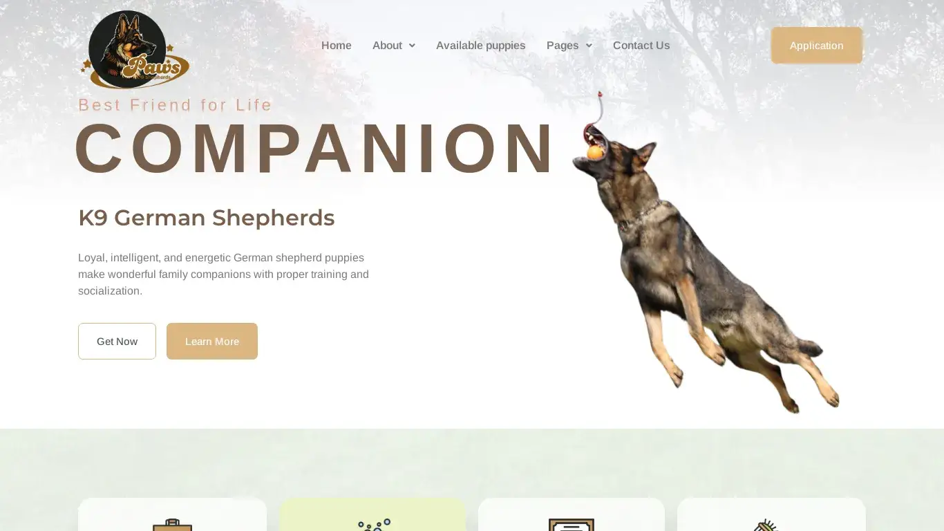 is pawsk9shepherds.com legit? screenshot