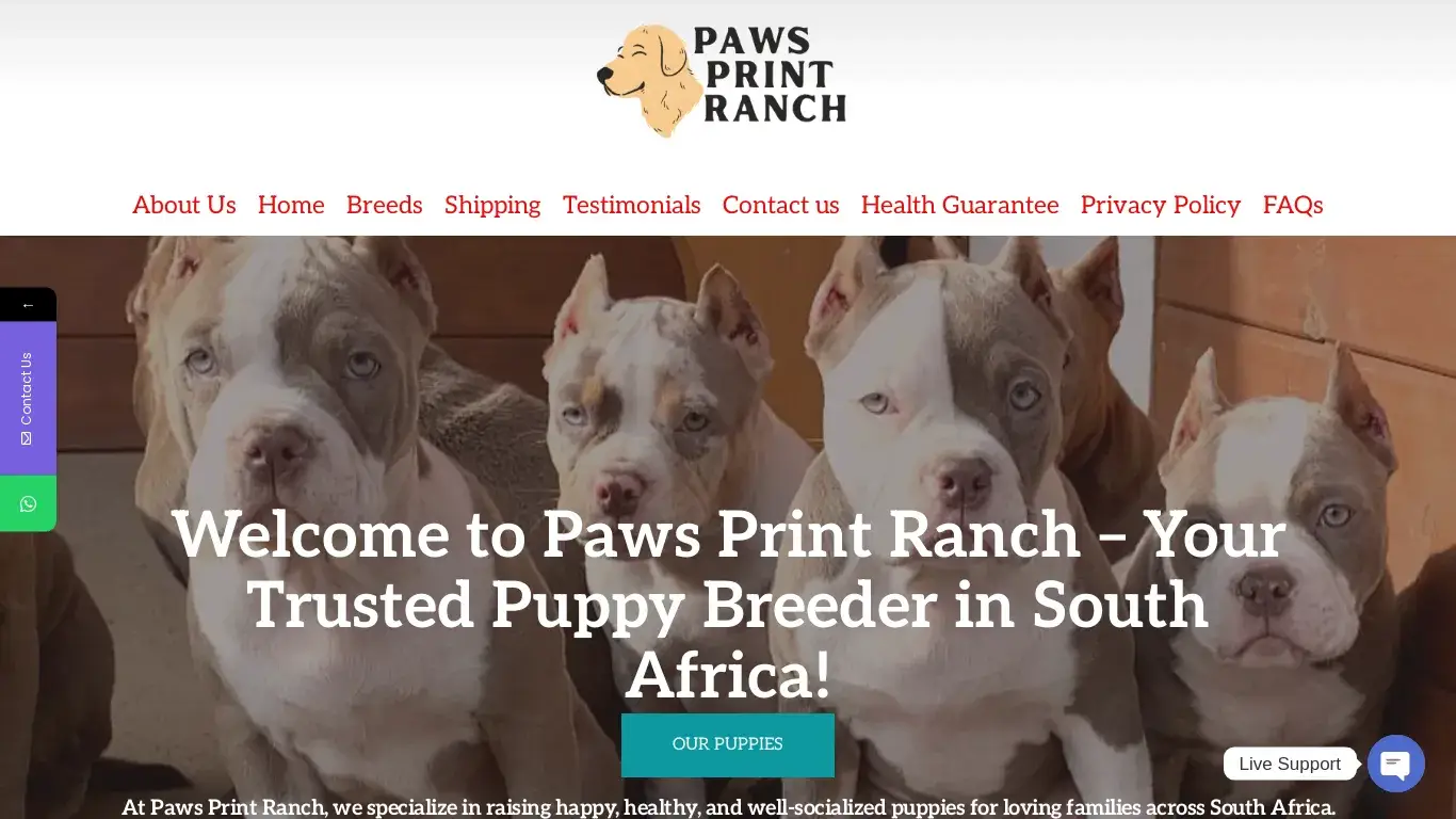 is Puppies For Sale - Paws Print Ranch KUSA Registered Breeders - Find Puppies Near Me legit? screenshot