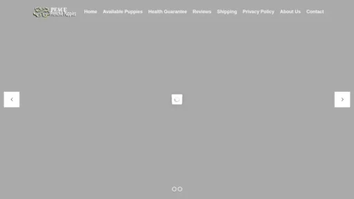 Scam Website Screenshot Peacefrenchies.com