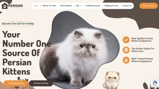 Scam Website Screenshot Persianpurringhearts.com