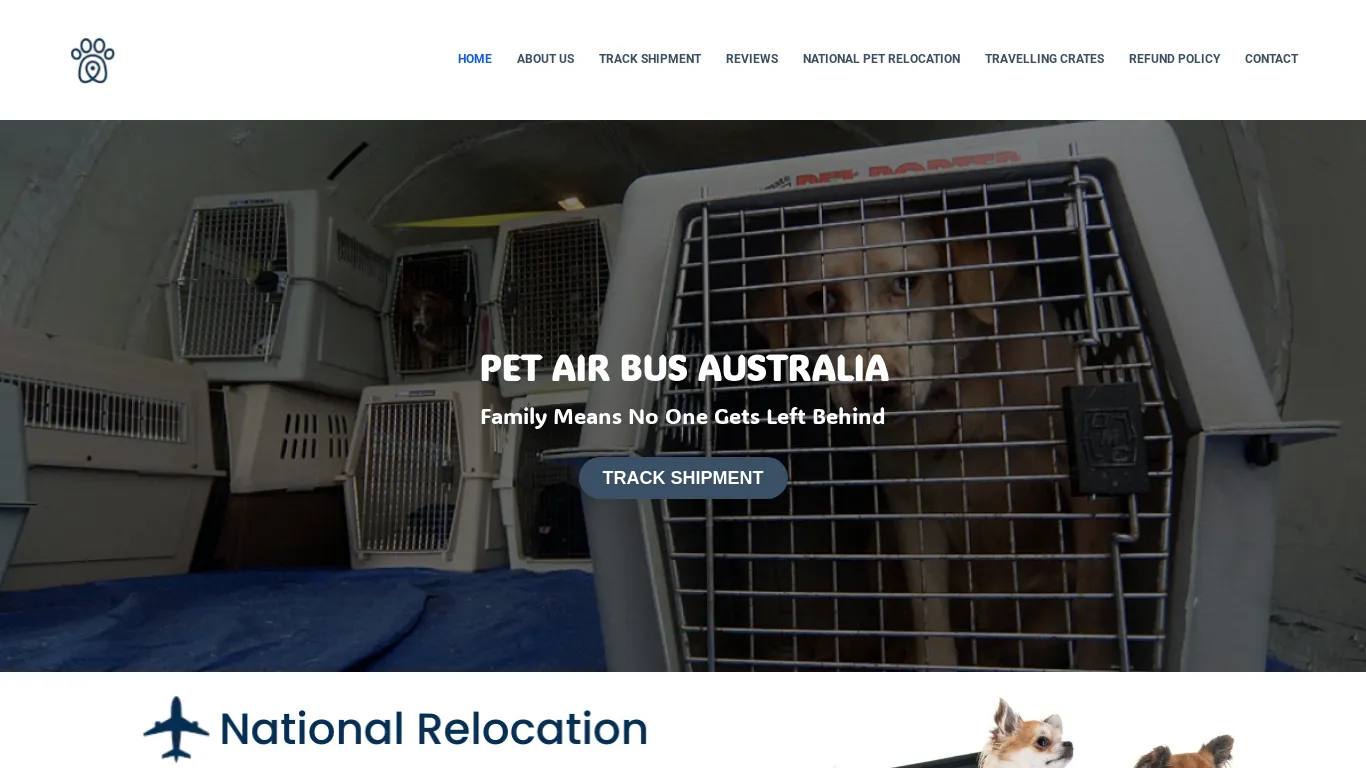 is Pet Air Bus Australia – Australian Best Pet Delivery Agency legit? screenshot