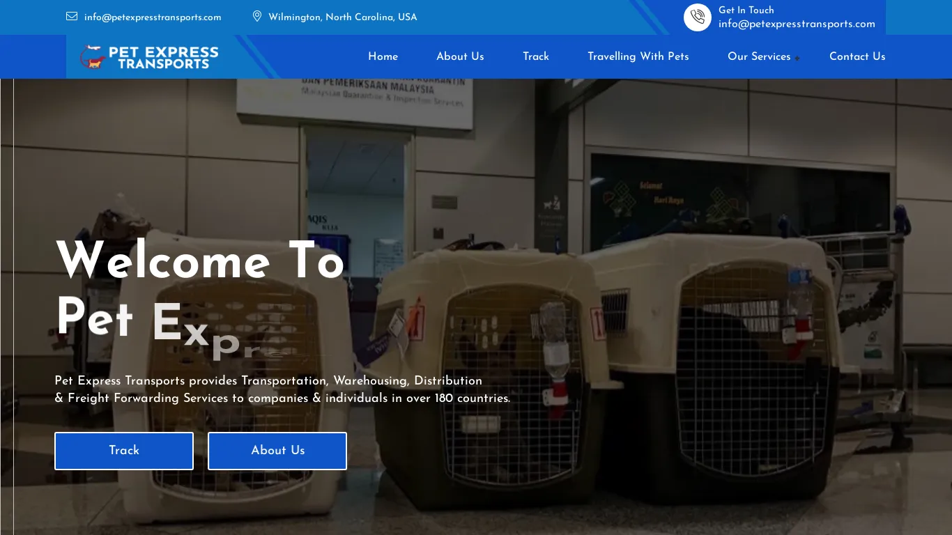 is Welcome | Shipping, Logistics, Warehousing, Distribution and Freight Services | Pet Express Transports legit? screenshot