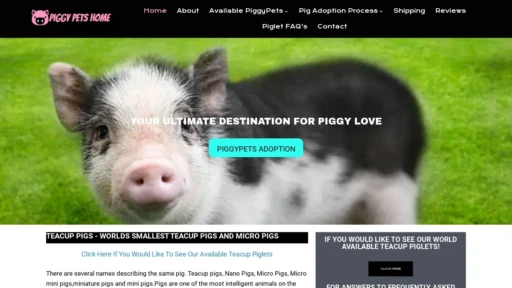 Scam Website Screenshot Piggypetshome.com
