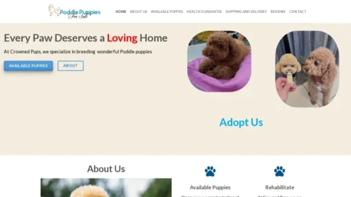 Scam Website Screenshot Poddlepuppyforsale.com