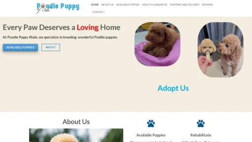 Scam Website Screenshot Poodlepuppy4sale.com