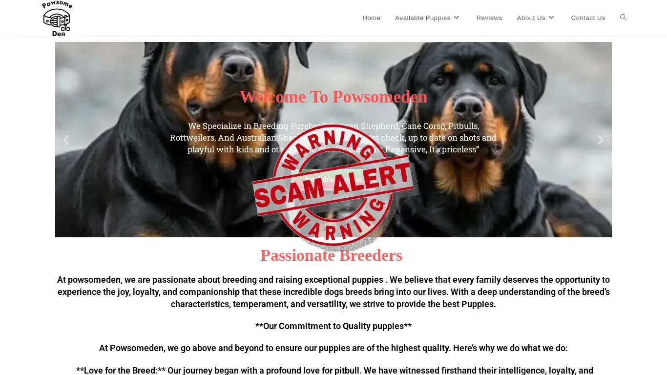 is powsomeden.com legit? screenshot