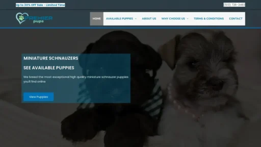 Scam Website Screenshot Premierpupsllc.com