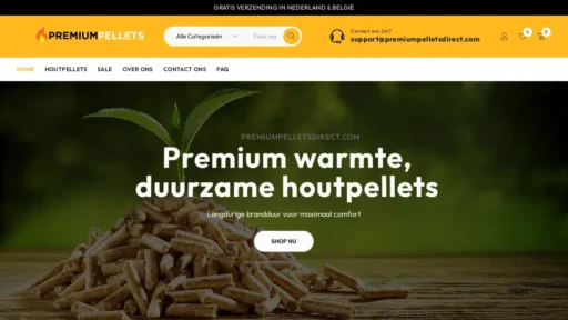 Scam Website Screenshot Premiumpelletsdirect.com