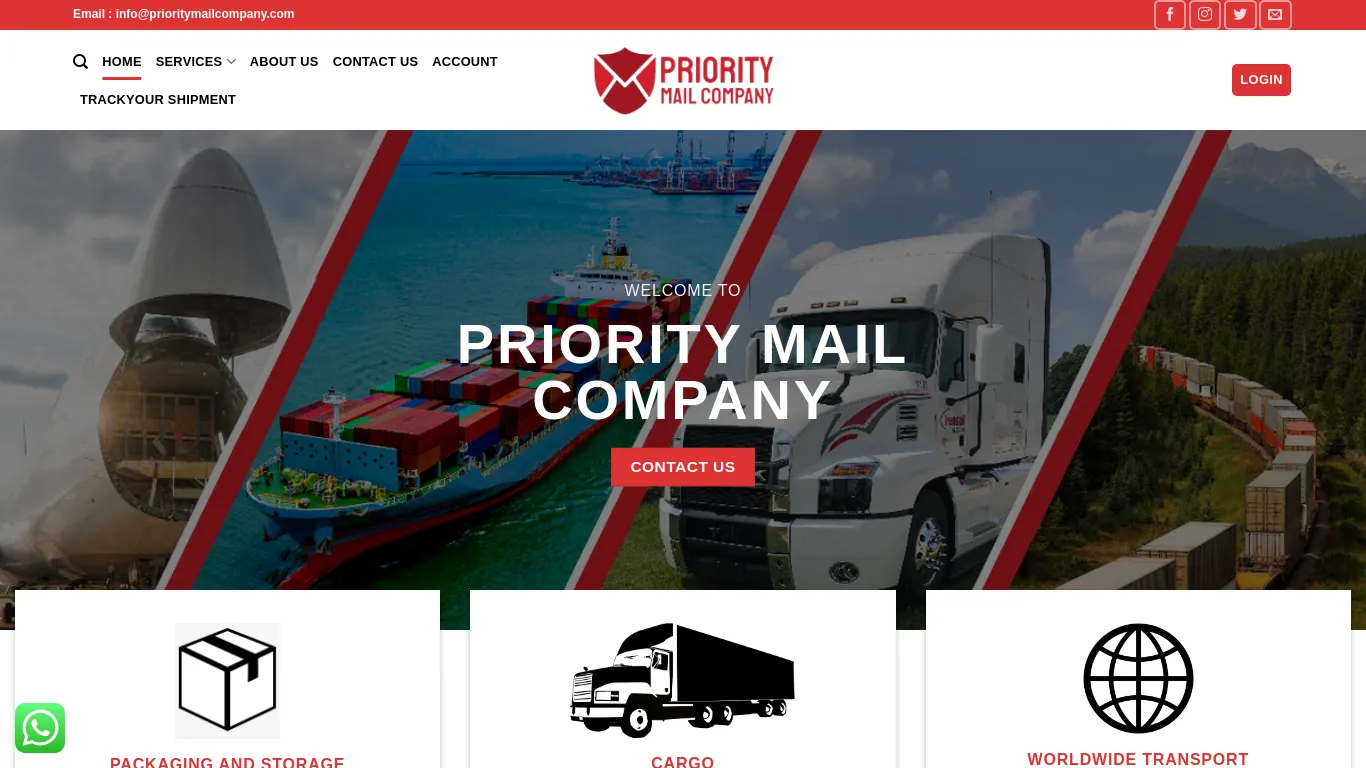 is prioritymailcompany.com legit? screenshot