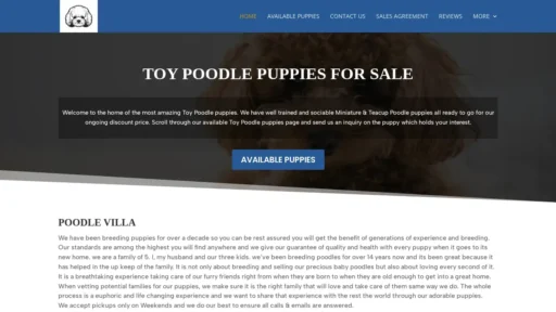 Scam Website Screenshot Puppy-villa.com
