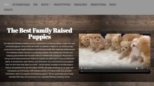 Scam Website Screenshot Puppyhub.org