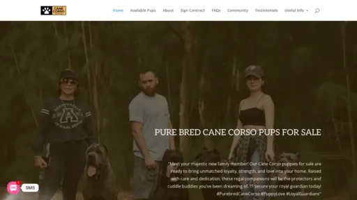 Scam Website Screenshot Purebredcane.com