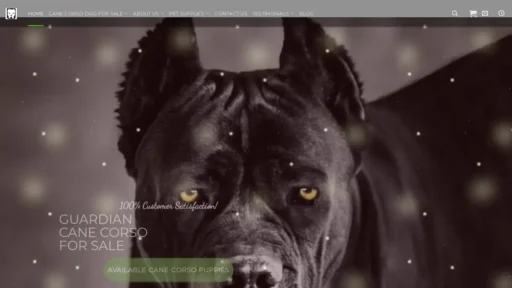 Scam Website Screenshot Purebreedcanecorso.com