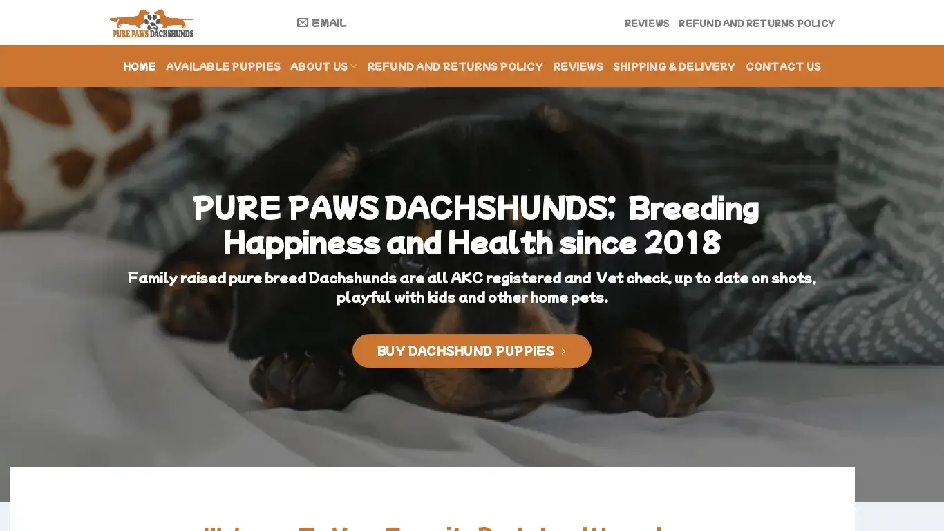 is Pure Paws Dachshunds – Cute dachshund puppies legit? screenshot
