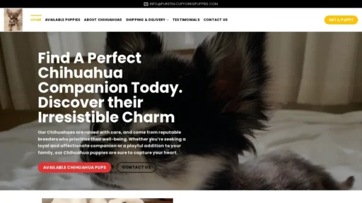 Scam Website Screenshot Pureteacupyorkiepuppies.com