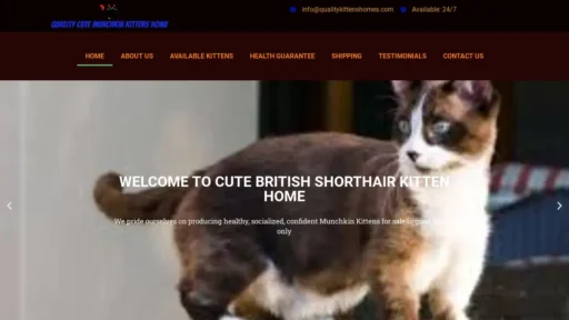 Scam Website Screenshot Qualitykittenshomes.com