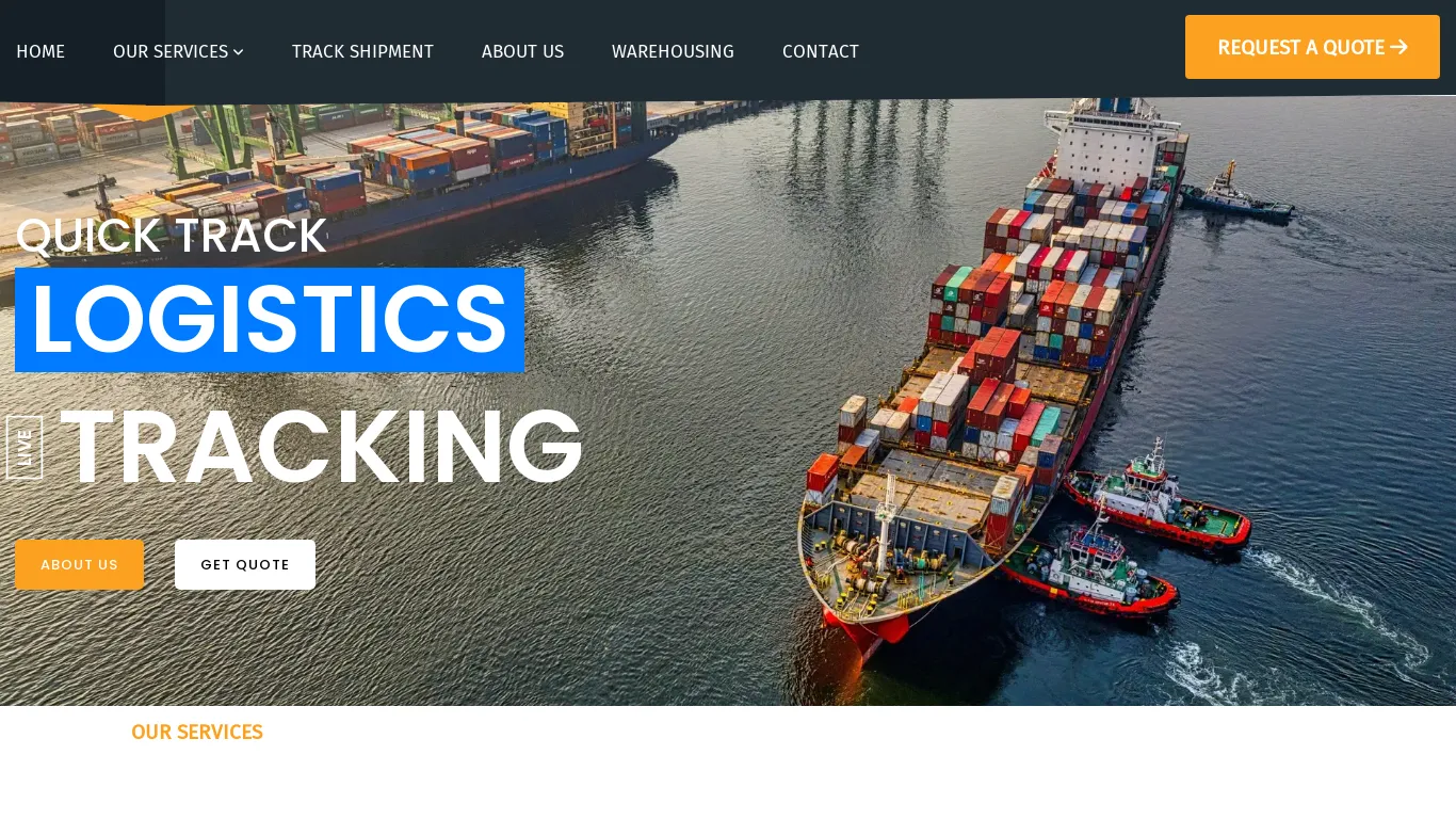 is quicktracklogistics – Logistics and chain solutions legit? screenshot