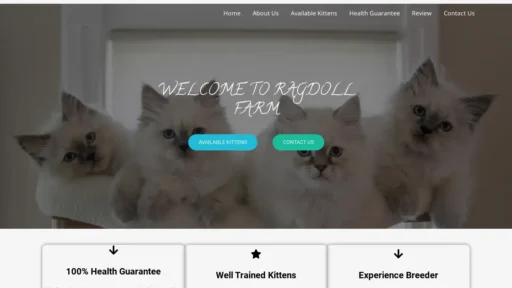 Scam Website Screenshot Ragdollfarm.com