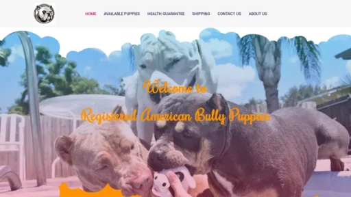 Scam Website Screenshot Registeredamericanbullypuppies.net