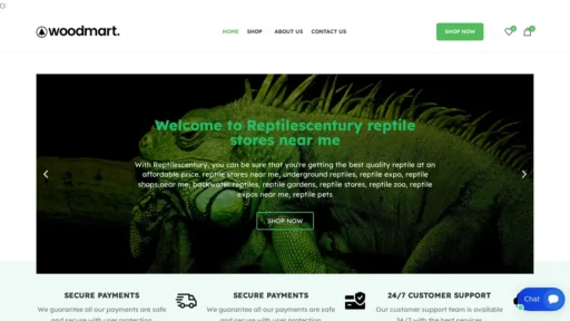 Scam Website Screenshot Reptilescentury.com