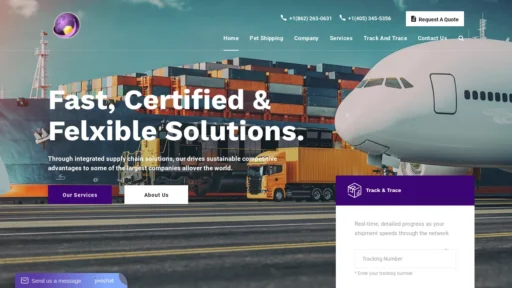 Scam Website Screenshot Retrodeliveryservices.com