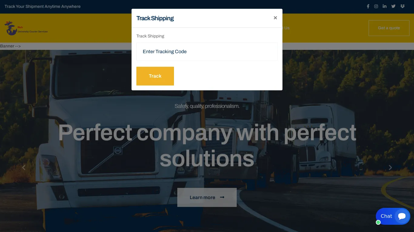 is Rich University Courier Services legit? screenshot