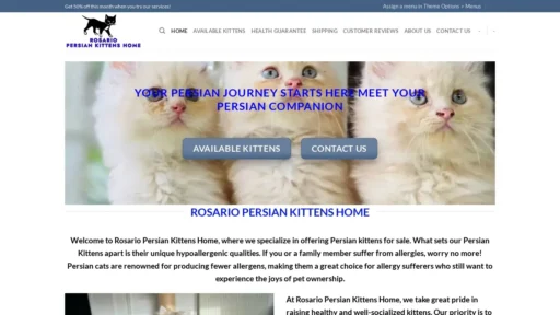 Scam Website Screenshot Rosariopersiankittens.com