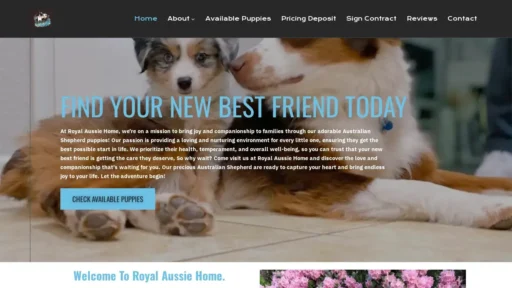 Scam Website Screenshot Royalaussiehome.com