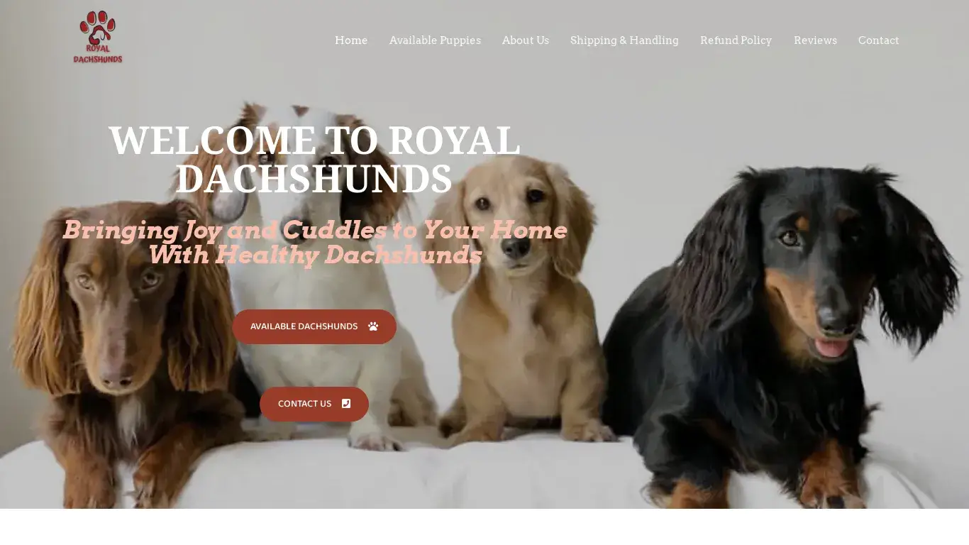 is Royal Dachshunds – Only Luxury Puppies legit? screenshot
