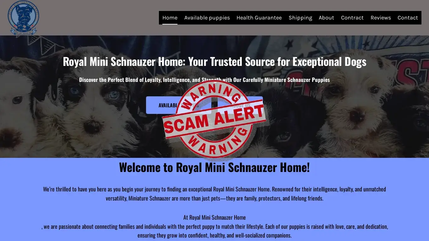 is Home - Royal Mini Schnauzer Home legit? screenshot