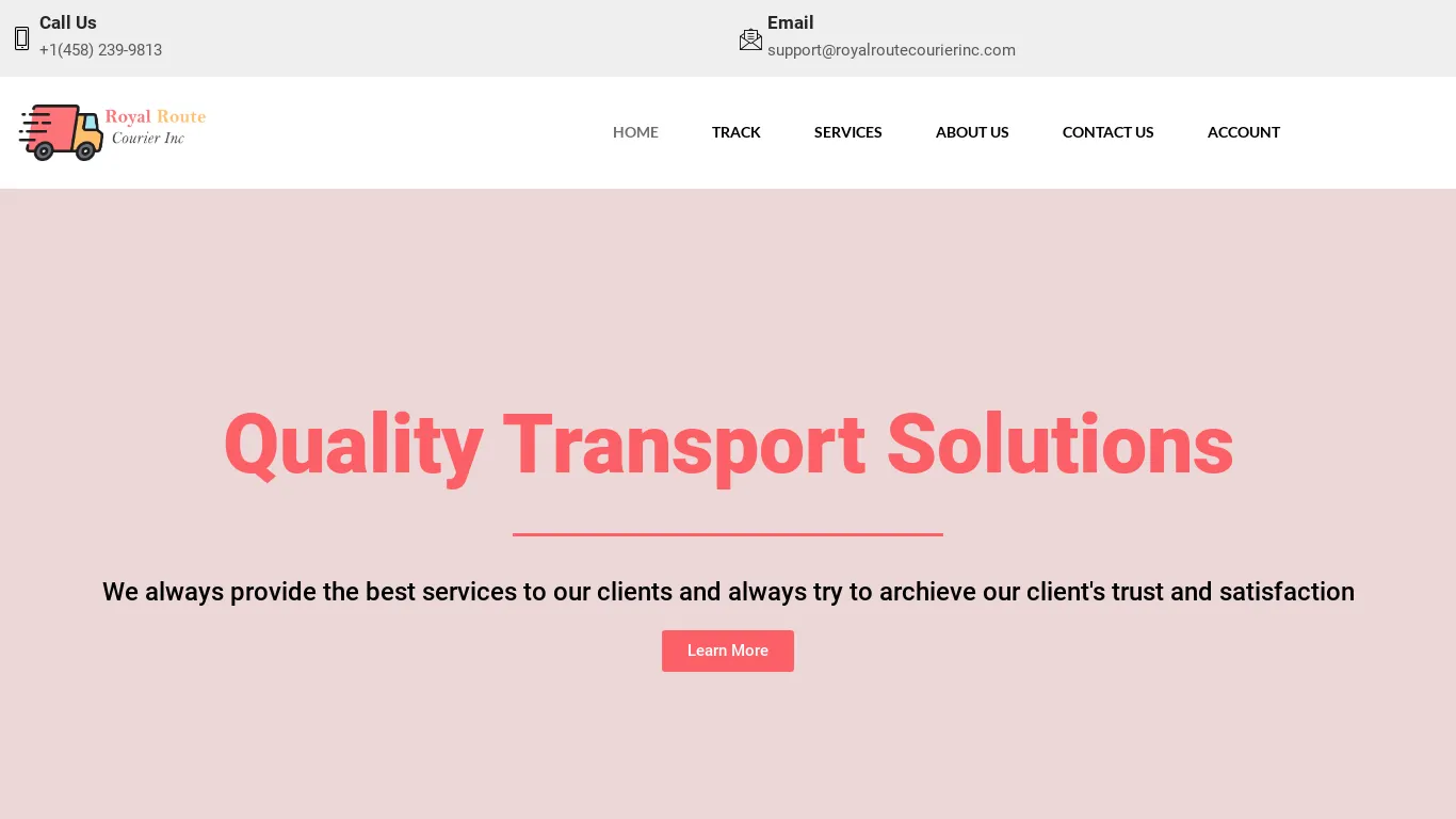 is Royal Route Courier Inc – Transport And Logistics Solutions legit? screenshot