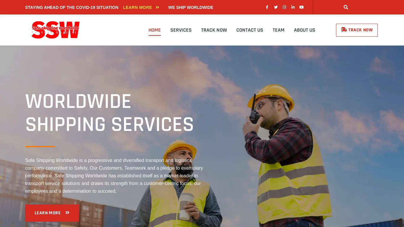 is Safe Shipping Worldwide – WORLDWIDE SHIPPING SERVICES Safe Shipping Worldwide is a progressive and diversified transport and logistics company committed to Safety, Our Customers, Teamwork and a pledge to exemplary performance. Safe Shipping Worldwide has established itself as a market leader in transport service solutions and draws its strength from a customer-centric focus, our employees and a determination to succeed. legit? screenshot