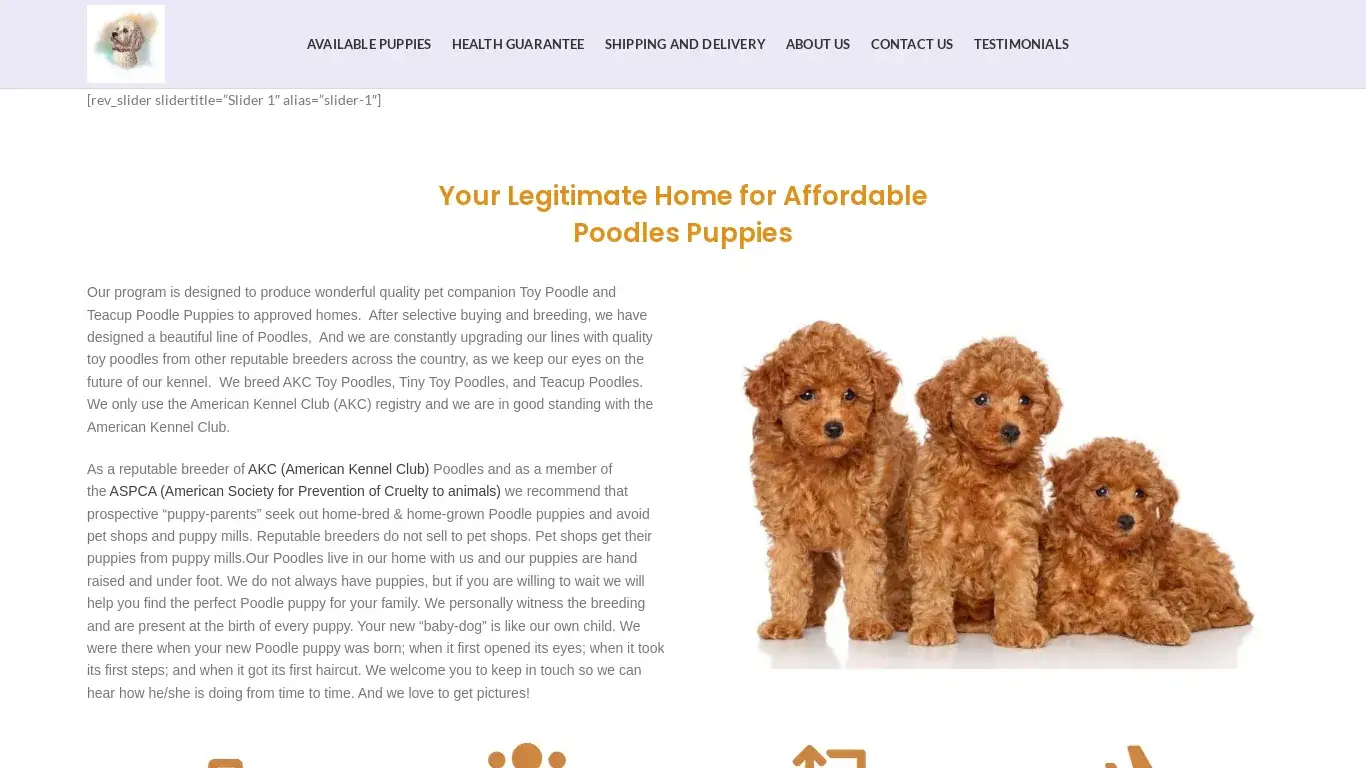 is Saintly Fur Poodle Home. – Buy Poodles At Good Time Temperament and Structure legit? screenshot