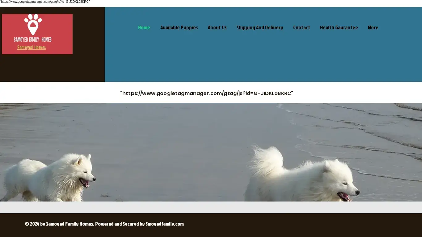 is HOME | SAMOYED FAMILY HOMES | SAMOYED PUPPIES FOR SALE NEAR ME | SAMOYED PUPPIES FOR SALE legit? screenshot