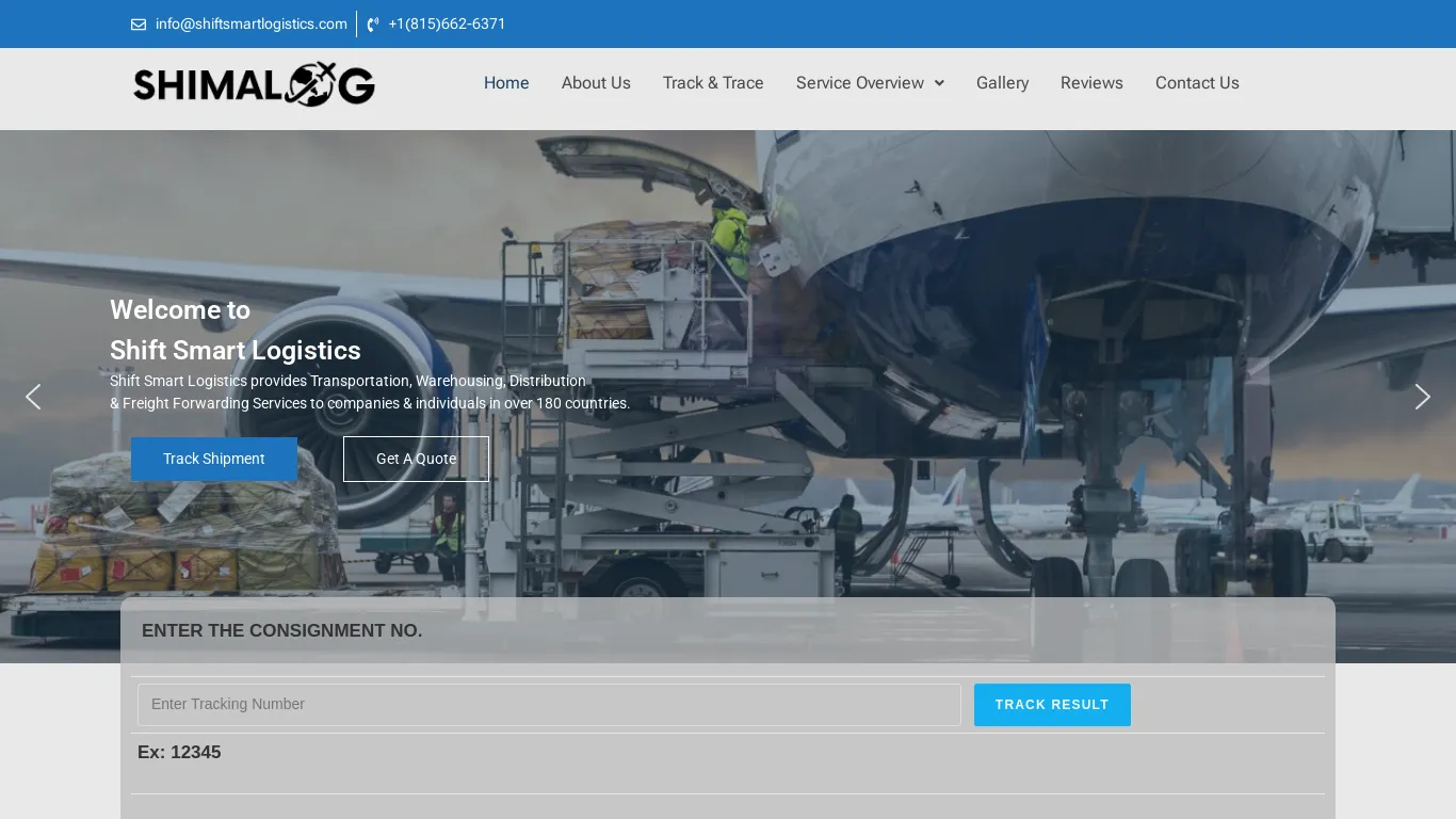 is Shift Smart Logistics – Welcome | Shipping, Logistics, Warehousing, Distribution and Freight management. A step above the rest. legit? screenshot