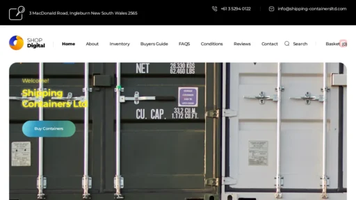 Scam Website Screenshot Shipping-containersltd.com