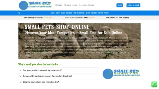 Scam Website Screenshot Smallpets.shop