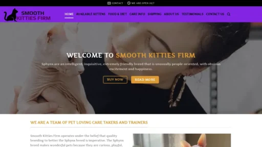 Scam Website Screenshot Smoothkittiesfirm.com