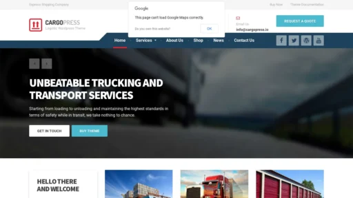 Scam Website Screenshot Starexpressshipping.com