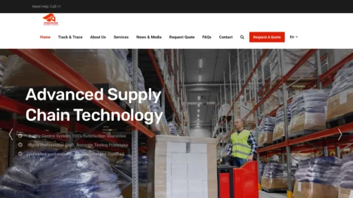 Scam Website Screenshot Streamlinelogistics.net