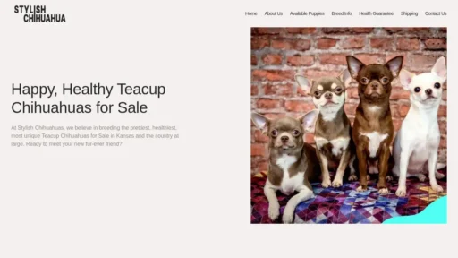Scam Website Screenshot Stylishchihuahua.com