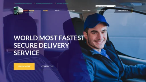 Scam Website Screenshot Swifthavenexpress.com