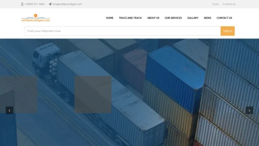 Scam Website Screenshot Swiftparcellgst.com