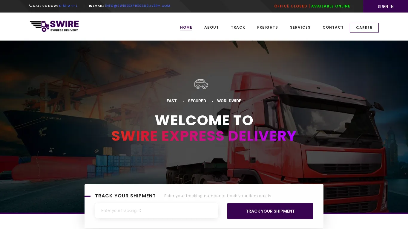 is Swire Express Delivery | Your Ideal Logistics Handlers legit? screenshot